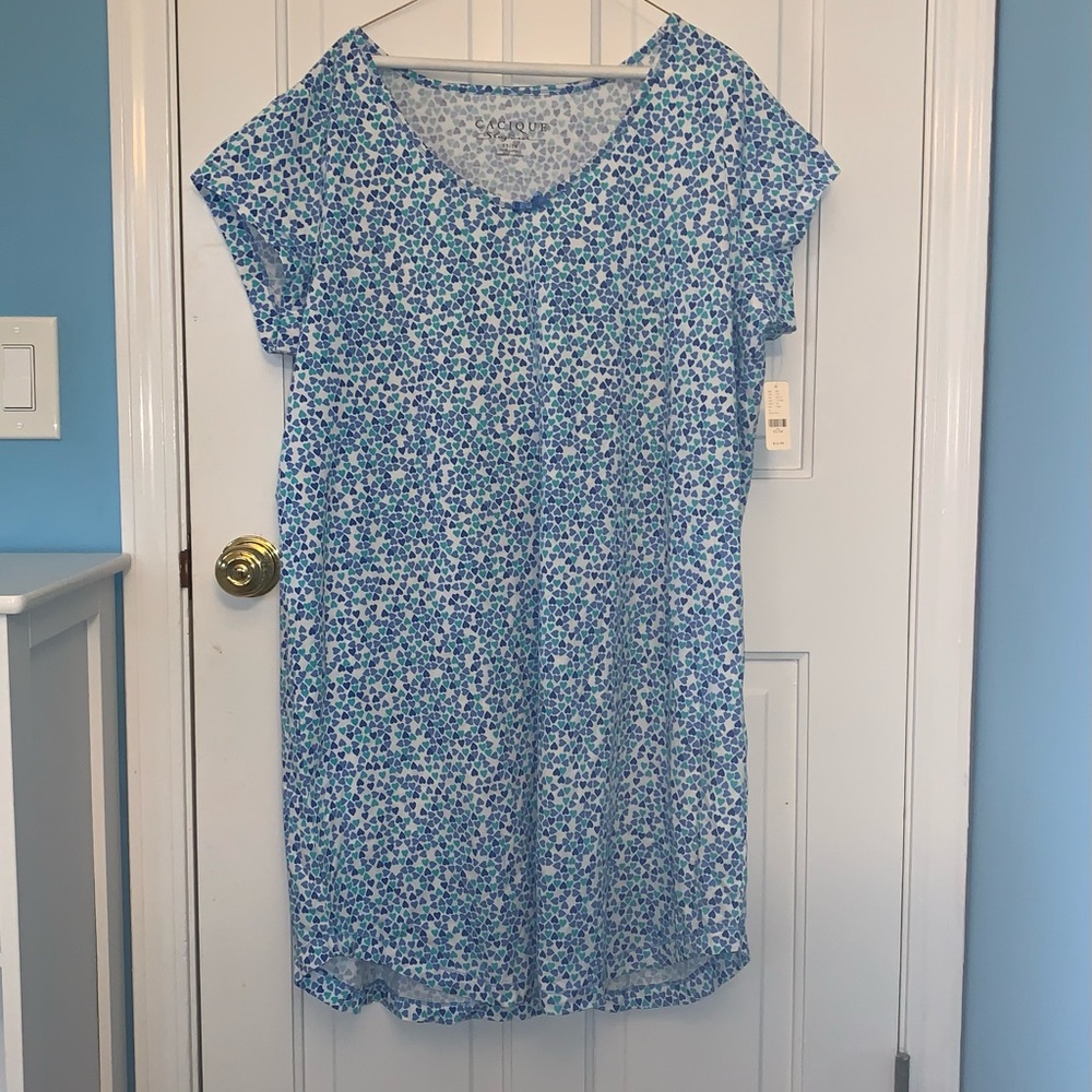 Cacique chemise sleepwear, heart pattern